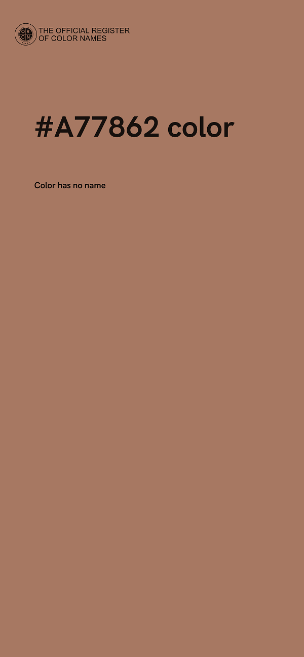 #A77862 color image