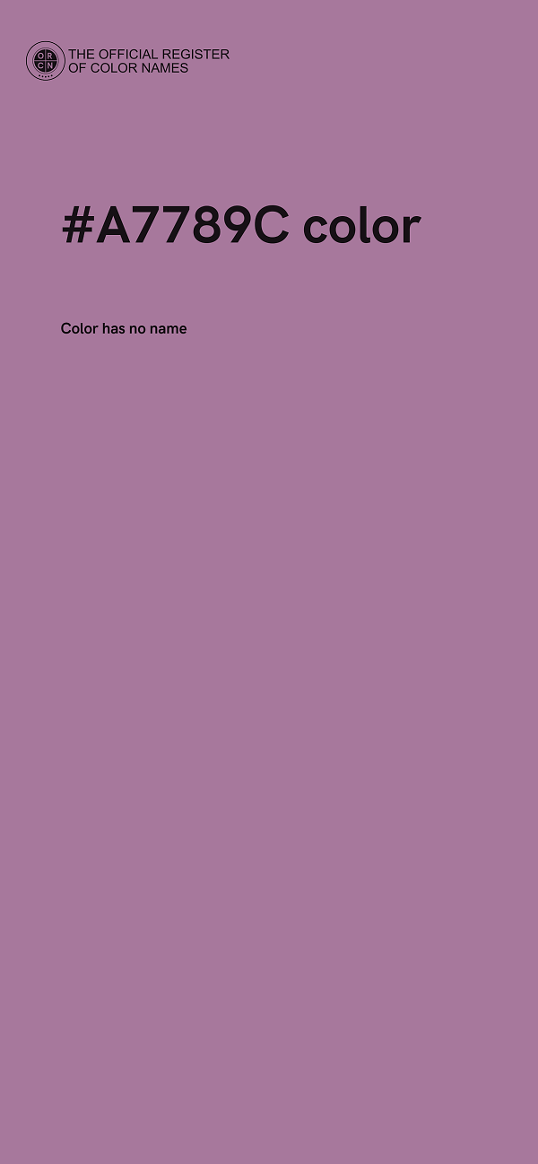 #A7789C color image