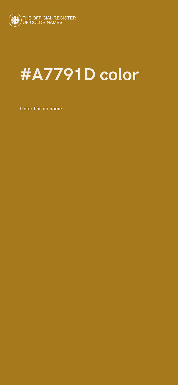 #A7791D color image