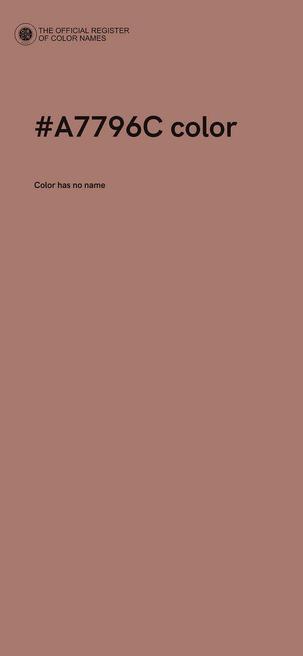 #A7796C color image