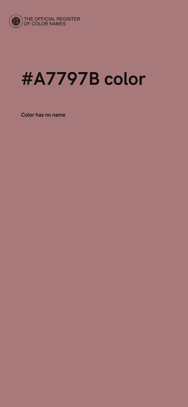 #A7797B color image
