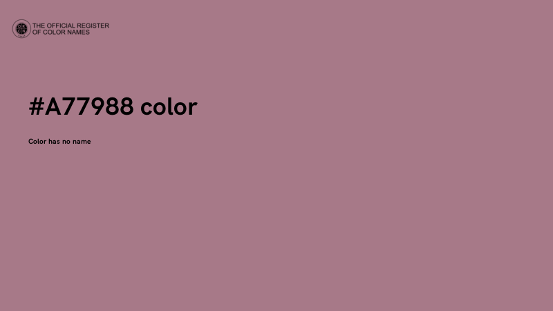 #A77988 color image