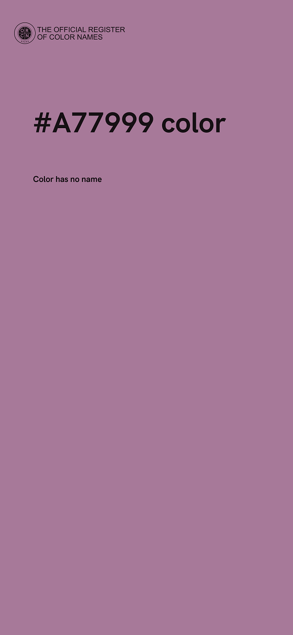 #A77999 color image