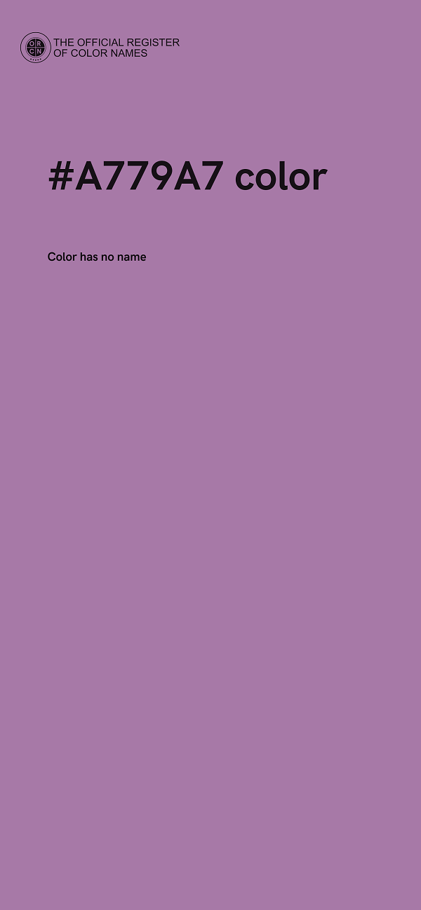 #A779A7 color image