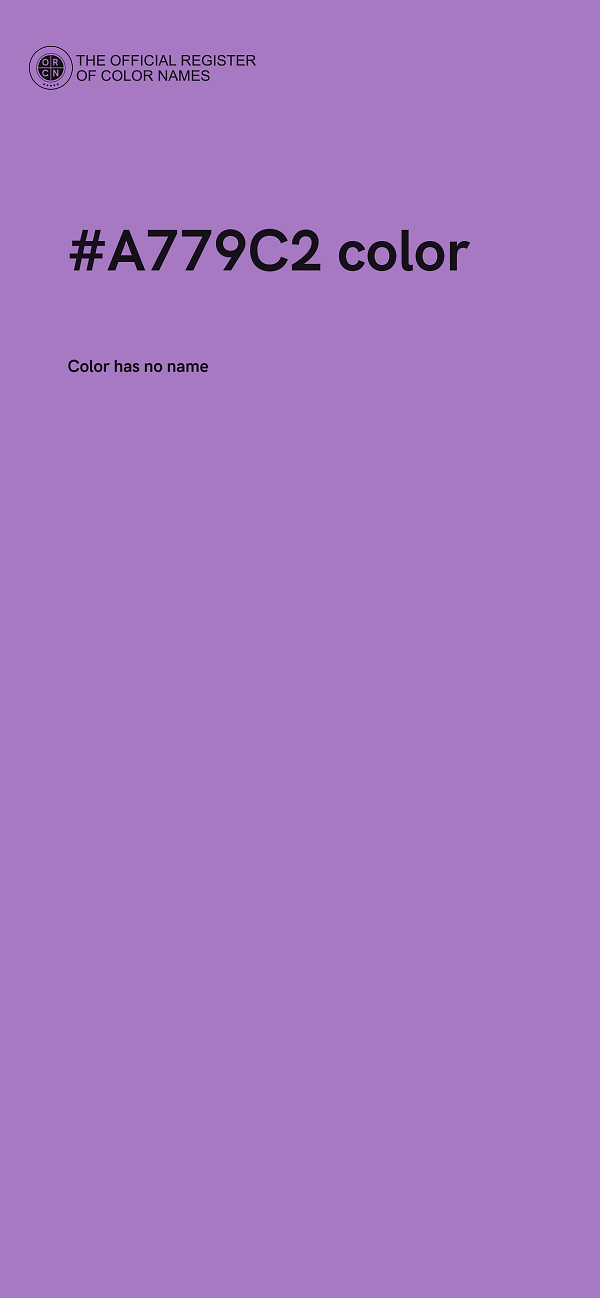 #A779C2 color image