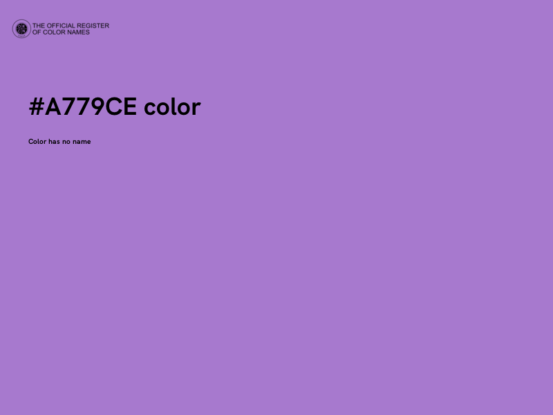 #A779CE color image