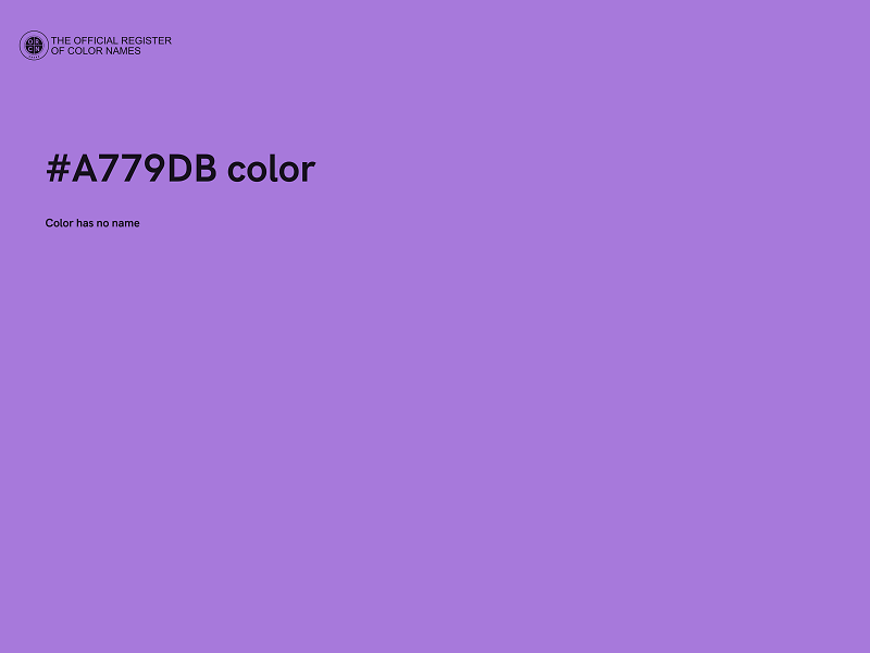 #A779DB color image