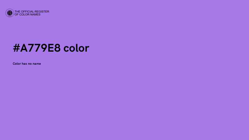 #A779E8 color image