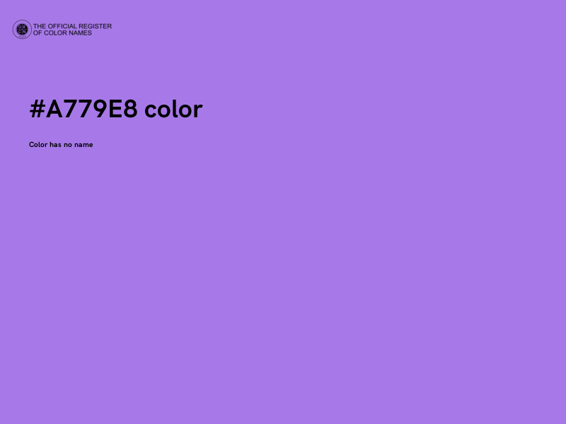 #A779E8 color image