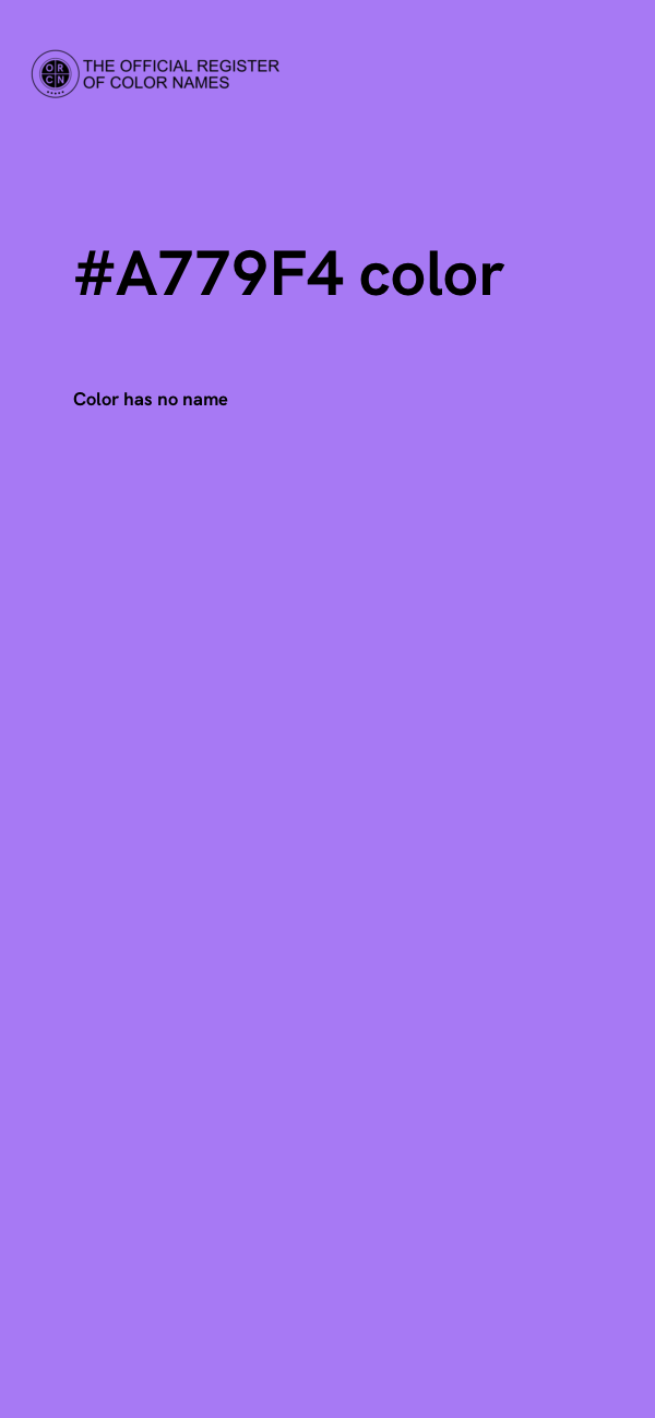 #A779F4 color image