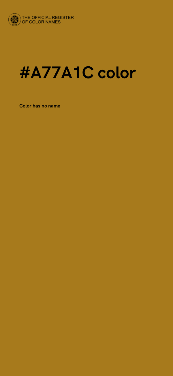 #A77A1C color image