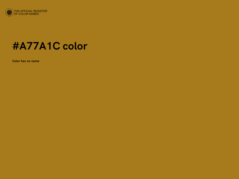 #A77A1C color image