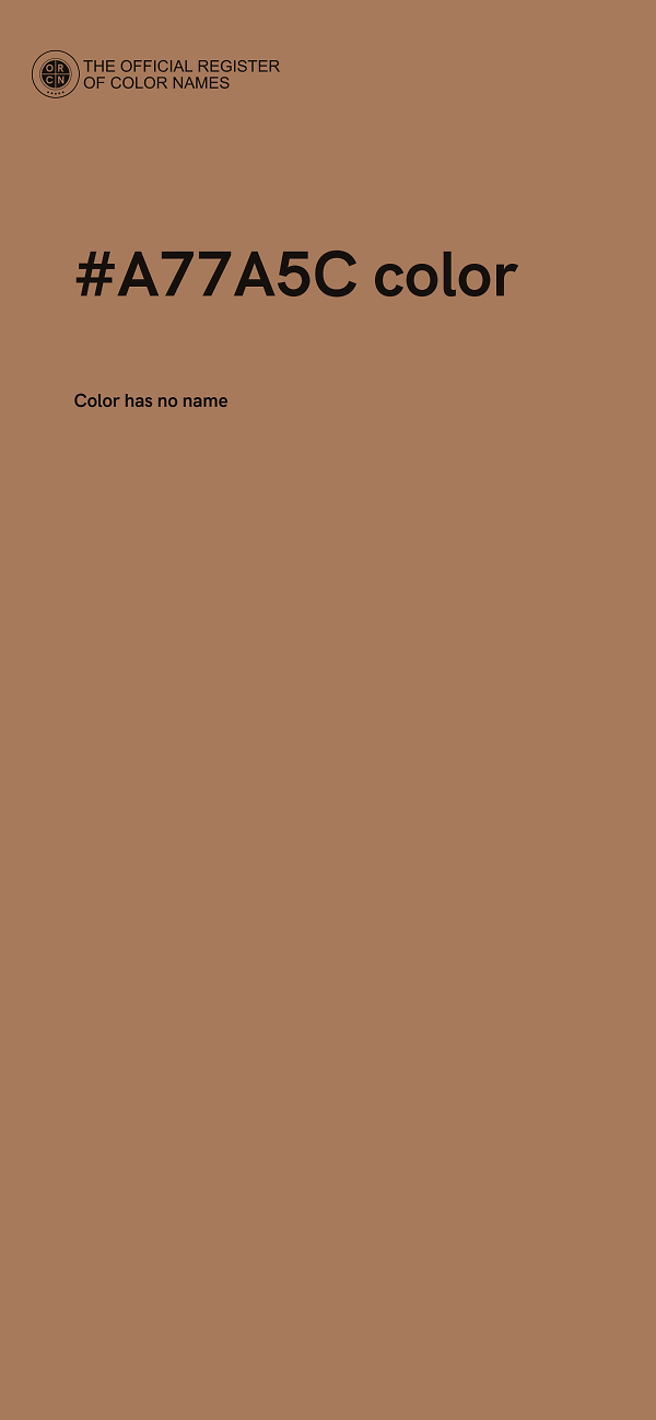 #A77A5C color image