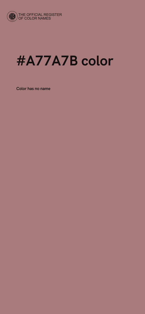 #A77A7B color image