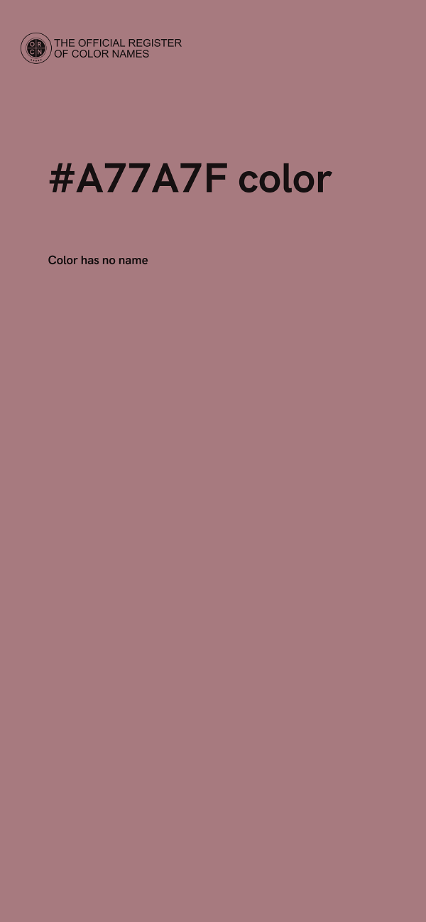 #A77A7F color image