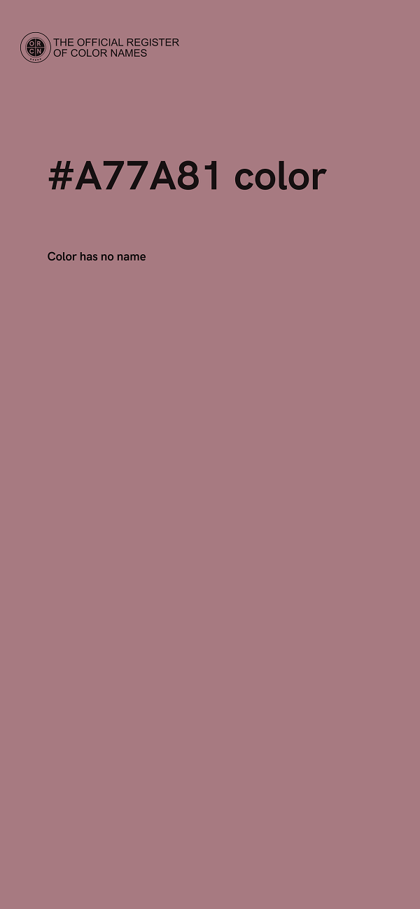 #A77A81 color image