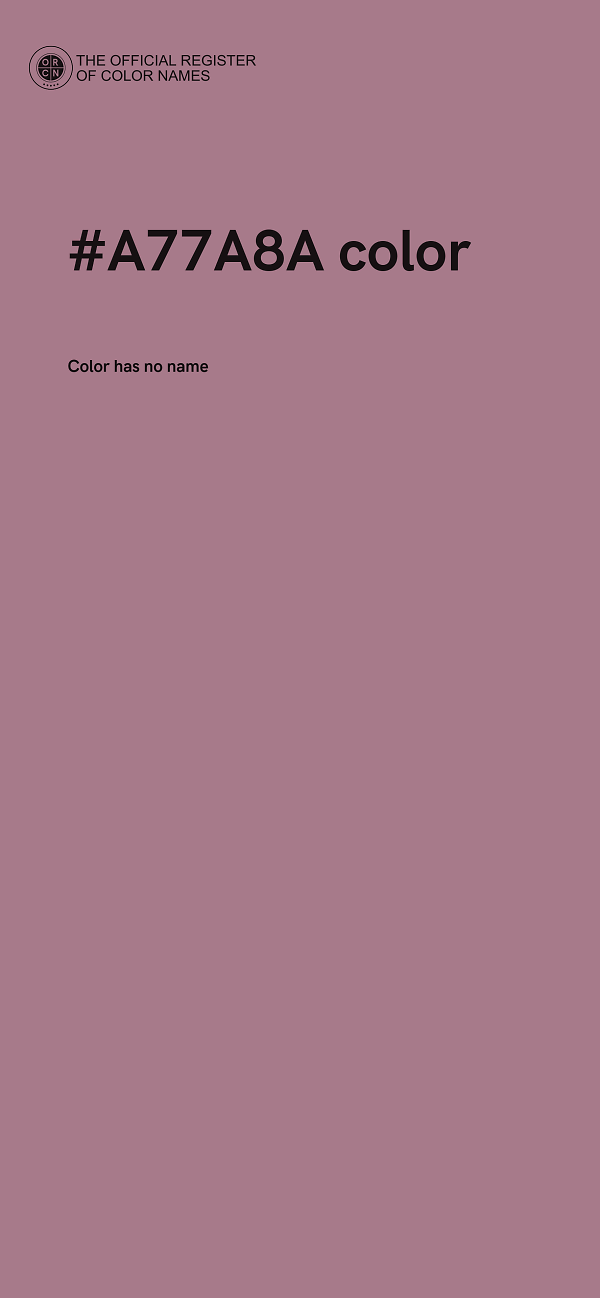 #A77A8A color image