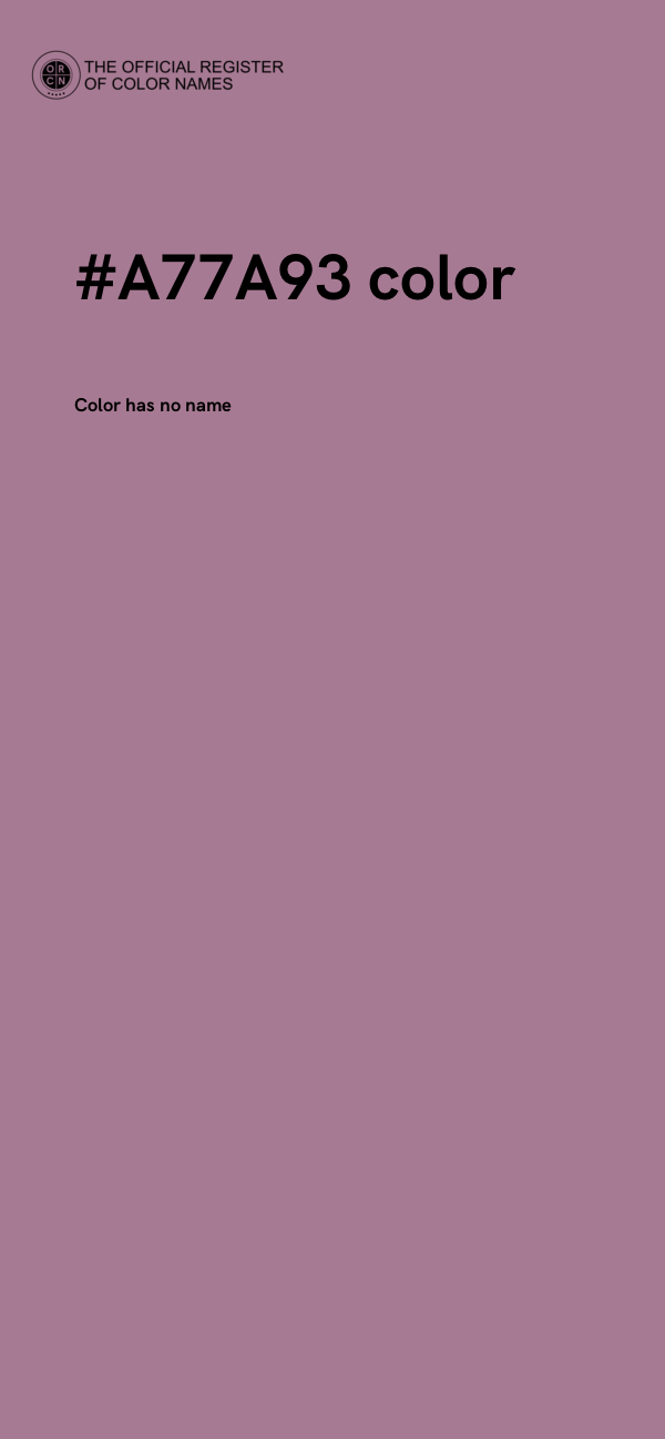 #A77A93 color image