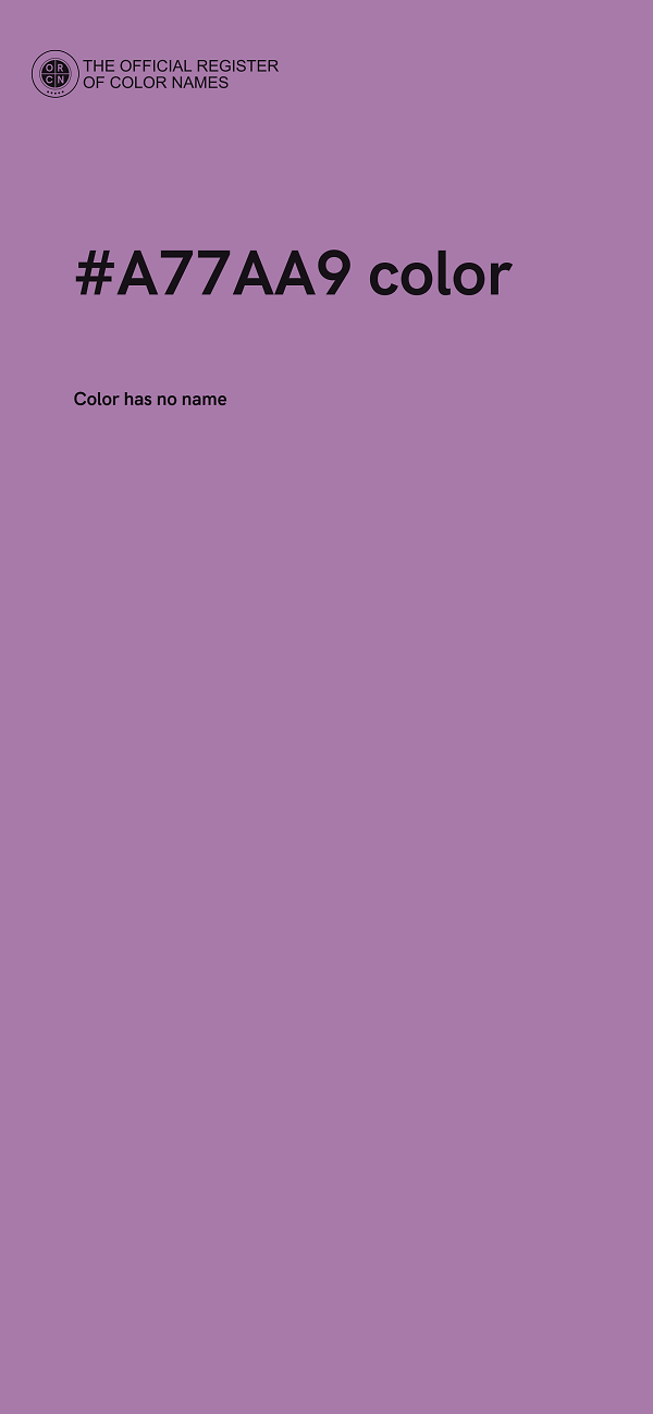 #A77AA9 color image