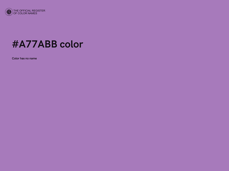 #A77ABB color image