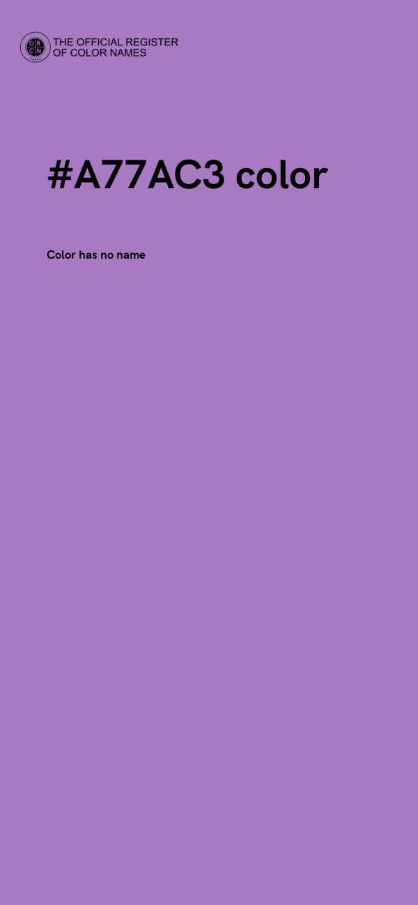 #A77AC3 color image