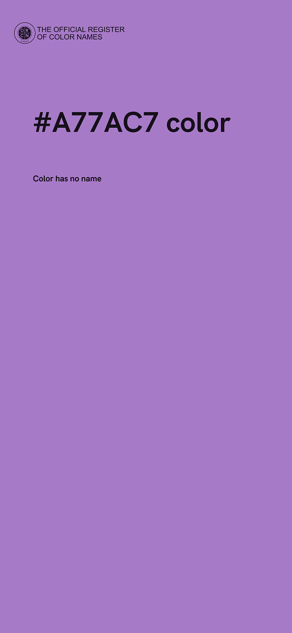 #A77AC7 color image
