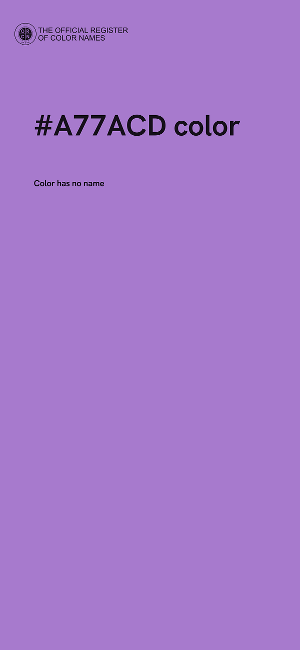 #A77ACD color image