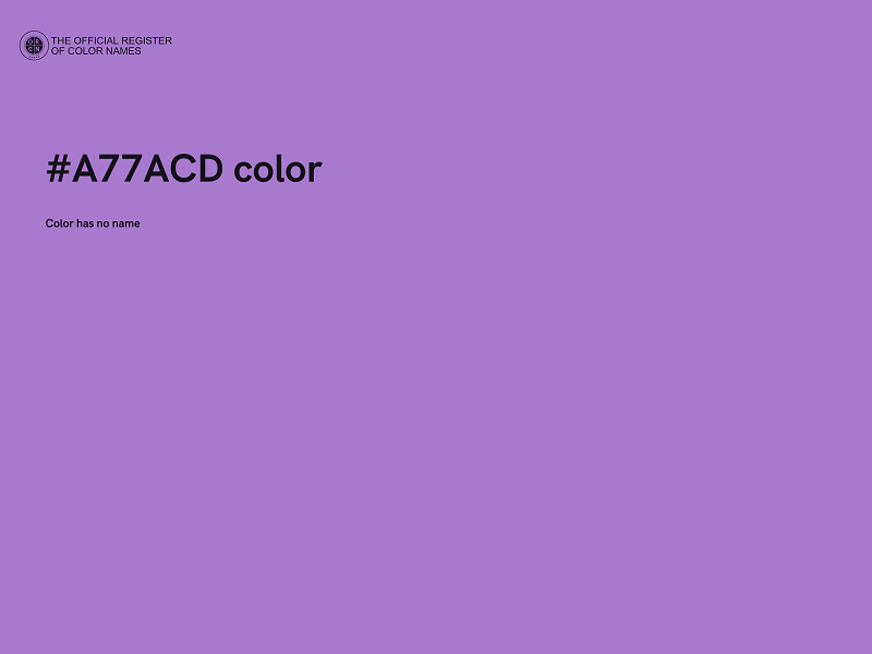 #A77ACD color image