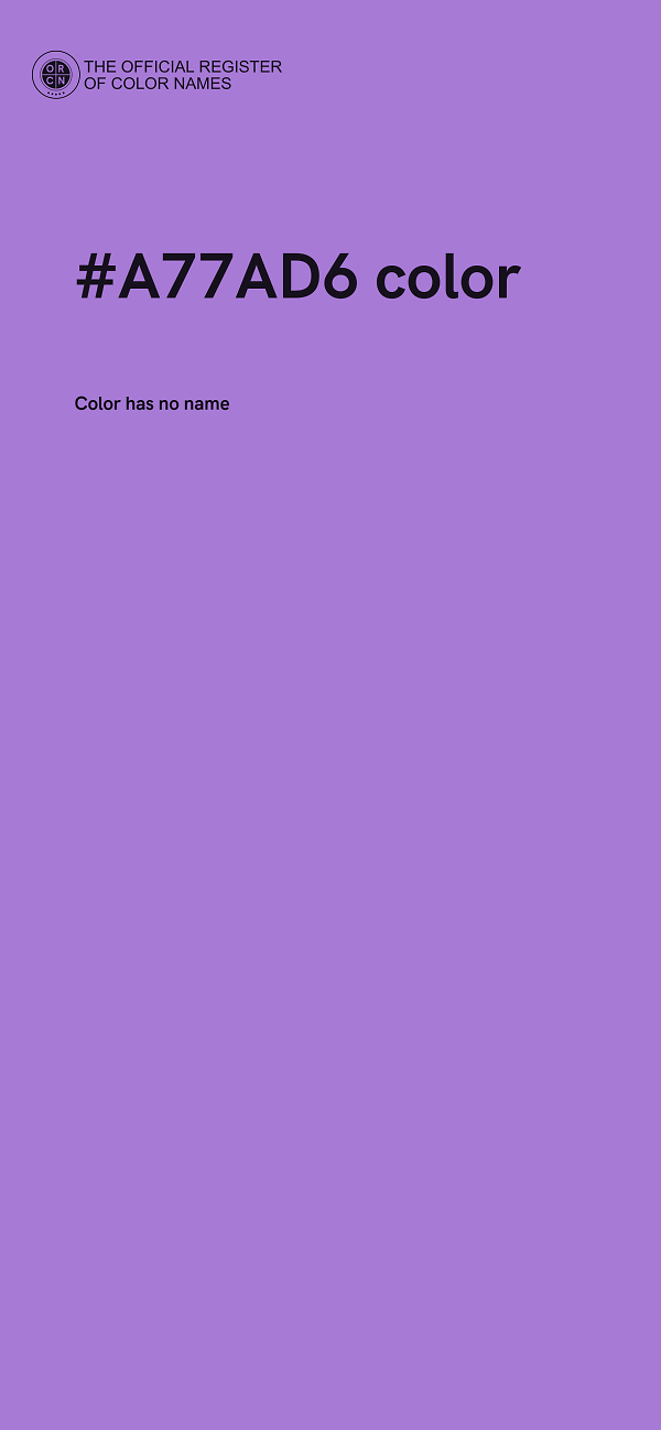 #A77AD6 color image