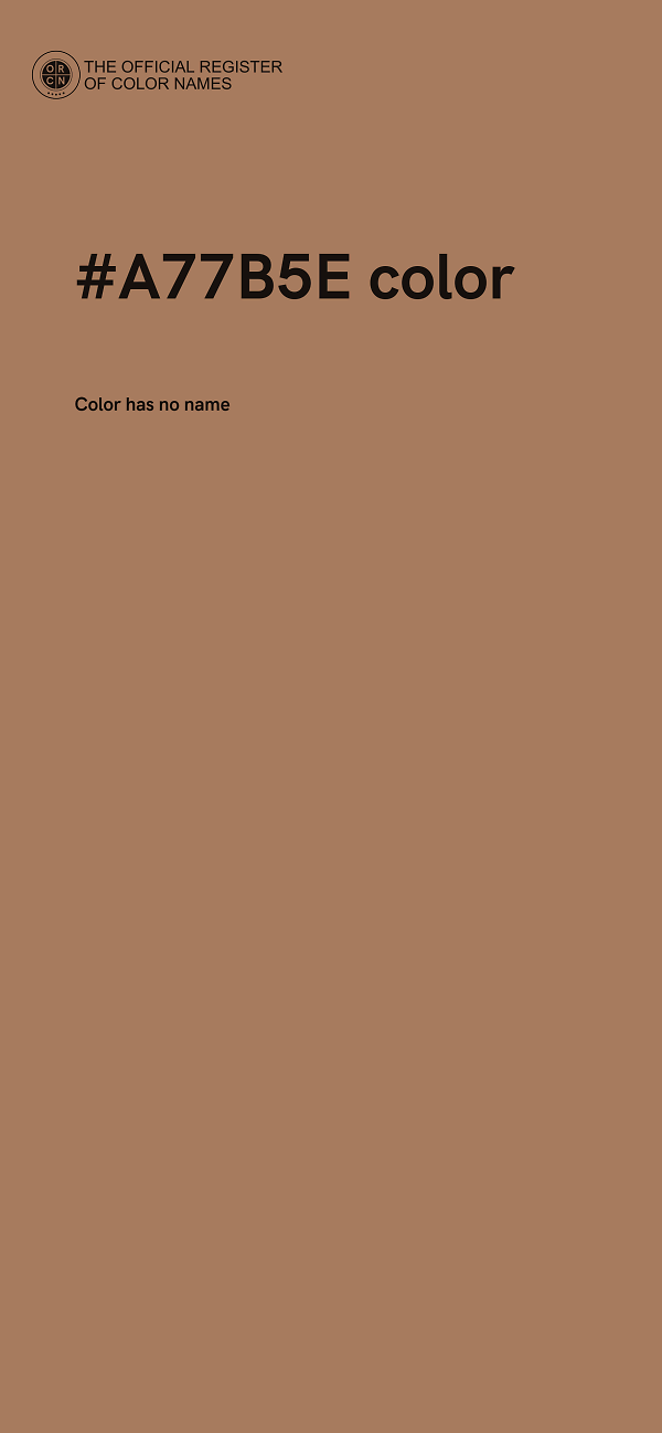 #A77B5E color image