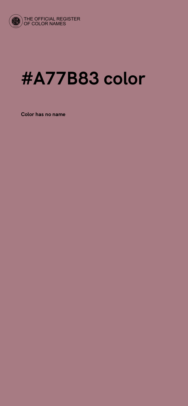 #A77B83 color image