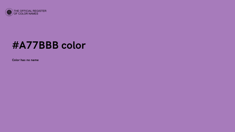#A77BBB color image
