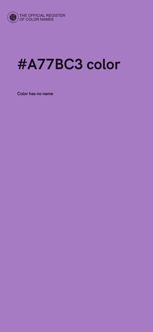 #A77BC3 color image