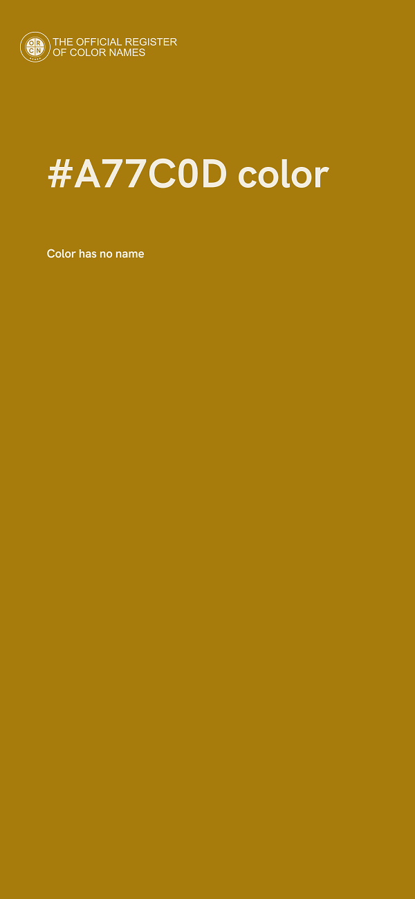 #A77C0D color image