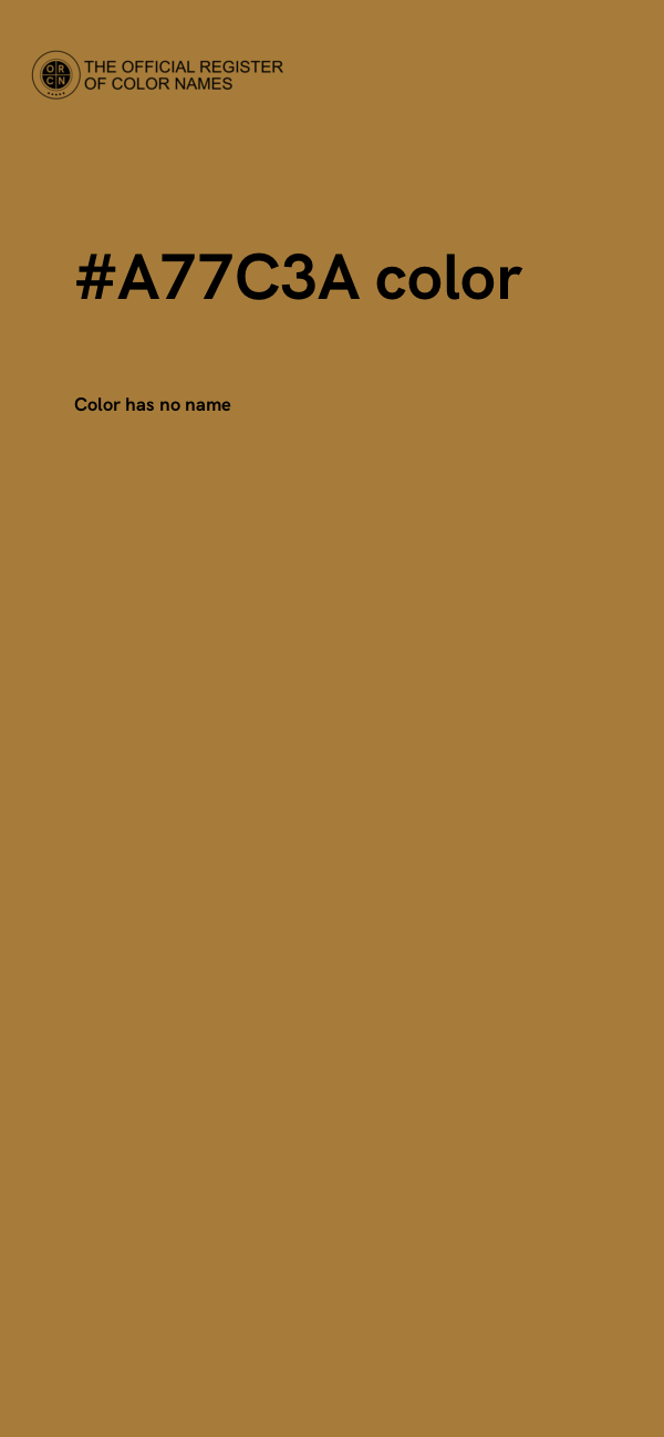 #A77C3A color image