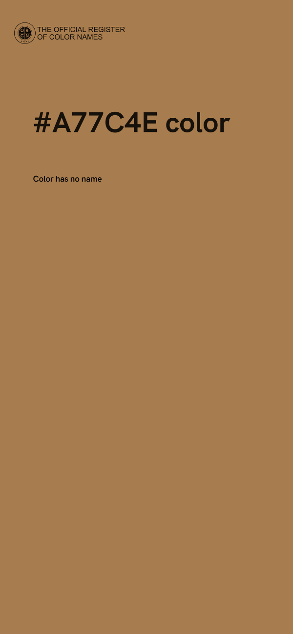 #A77C4E color image