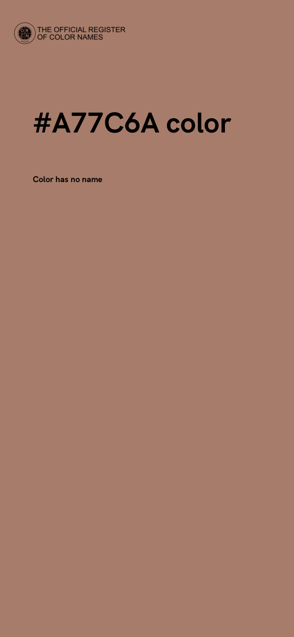 #A77C6A color image