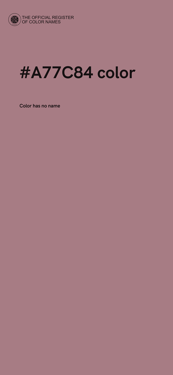 #A77C84 color image