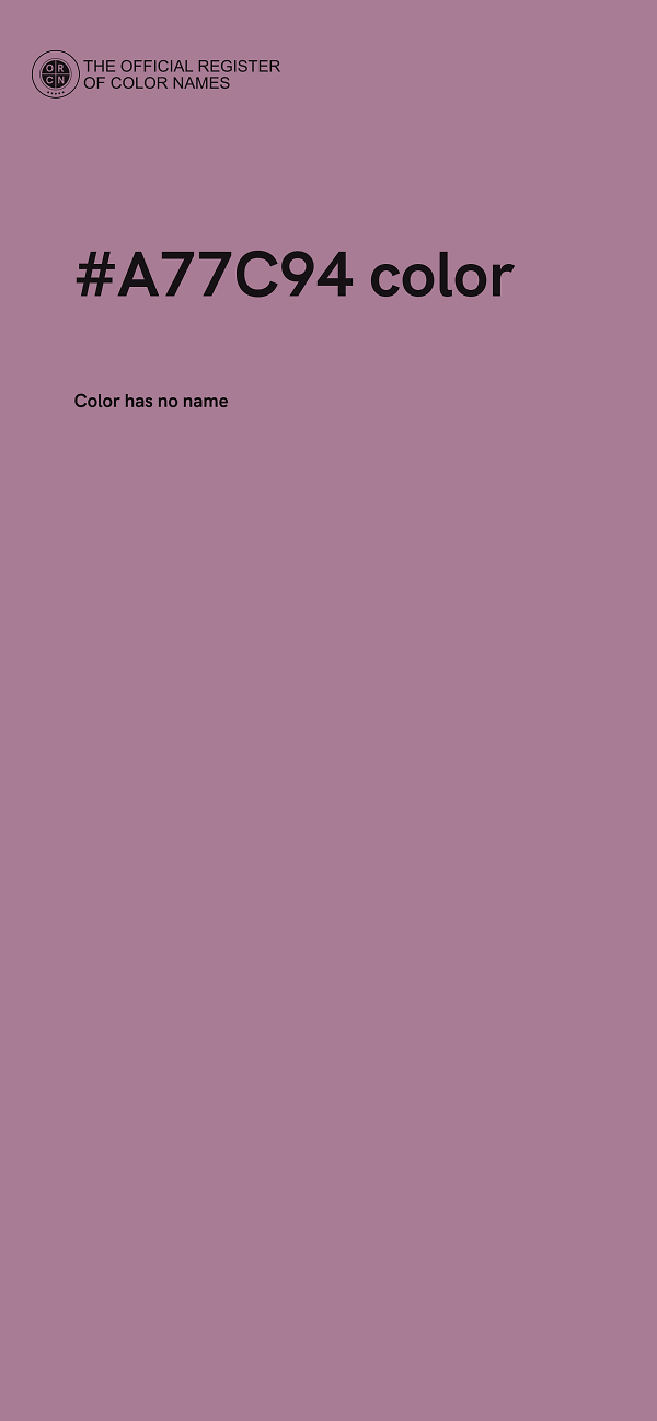 #A77C94 color image