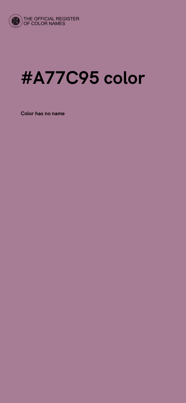 #A77C95 color image