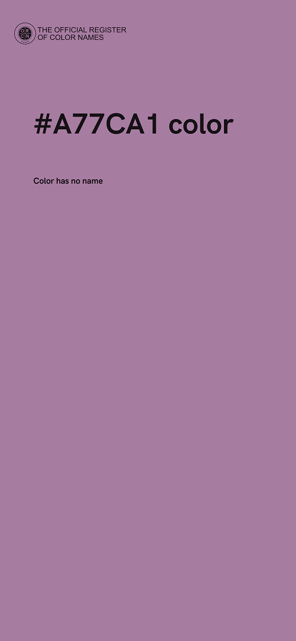 #A77CA1 color image
