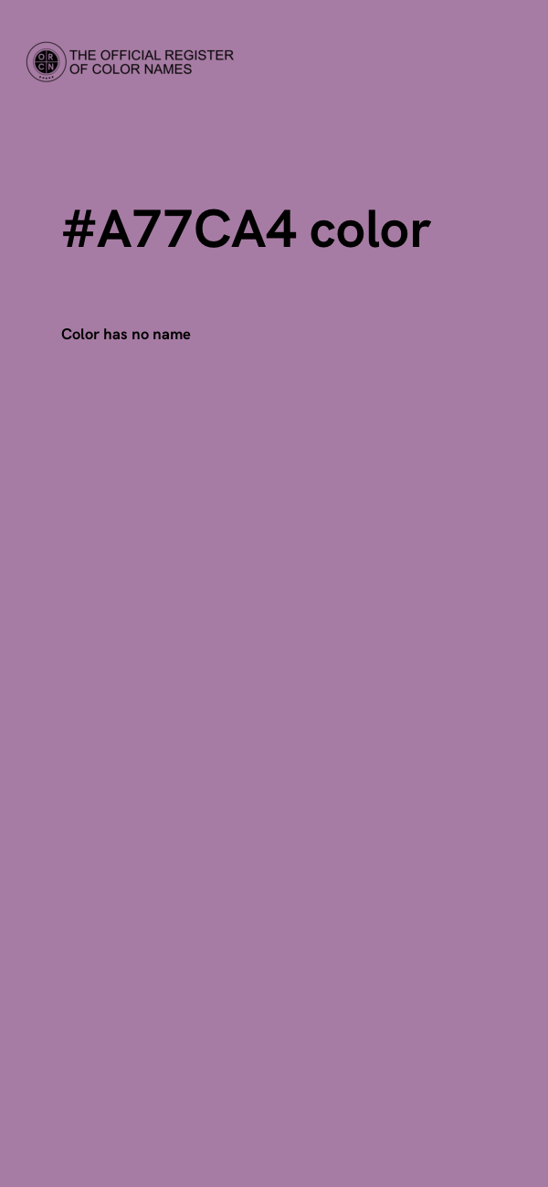 #A77CA4 color image