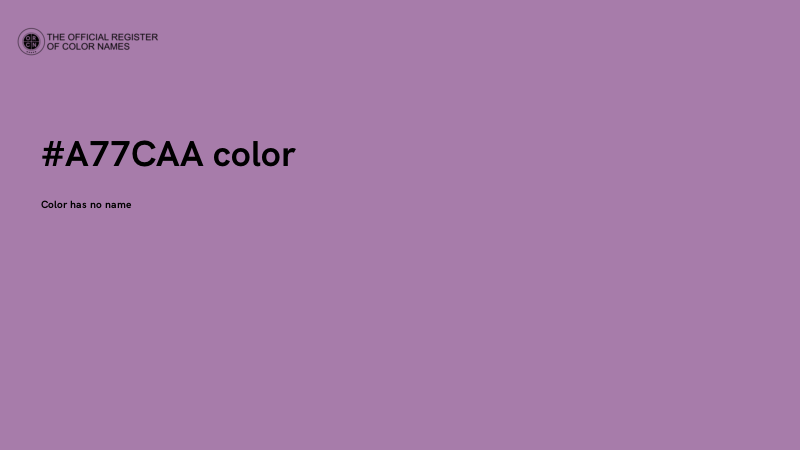 #A77CAA color image
