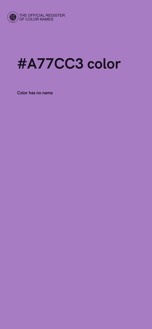 #A77CC3 color image