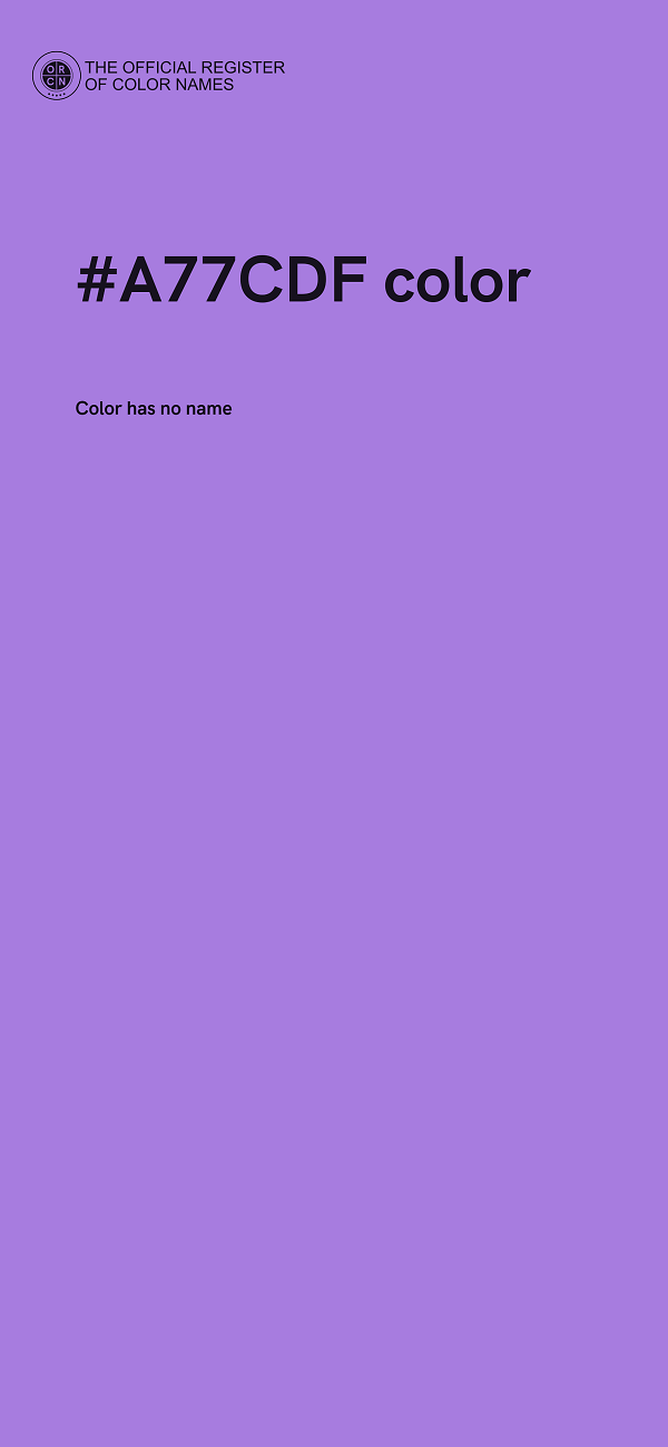 #A77CDF color image