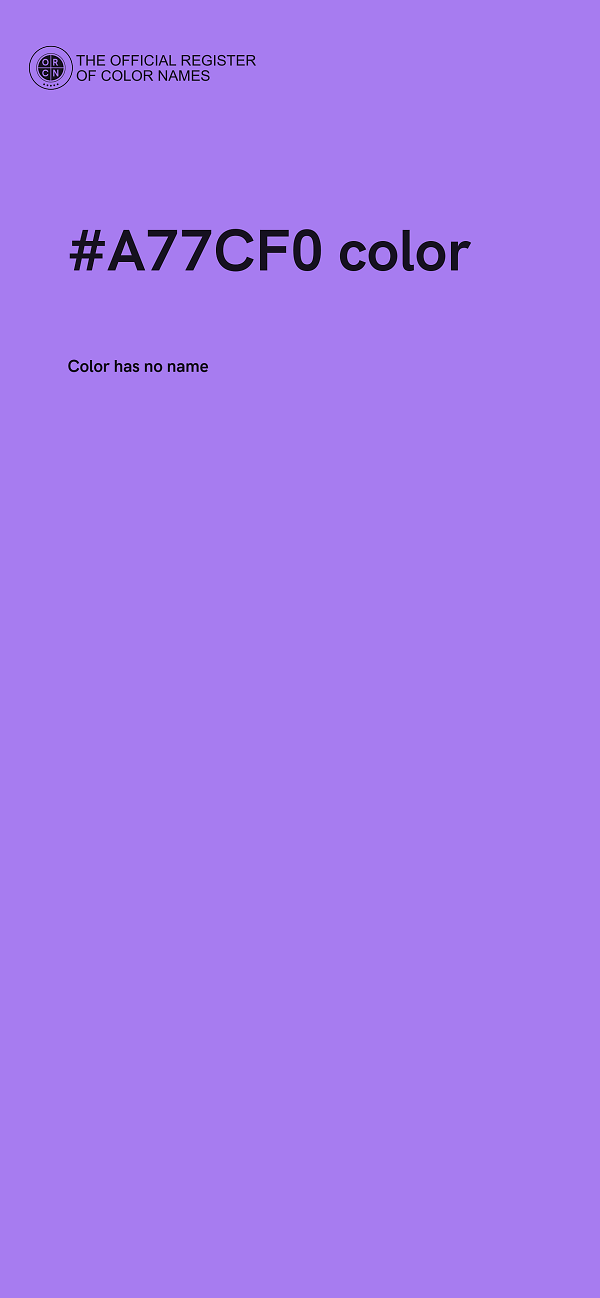 #A77CF0 color image