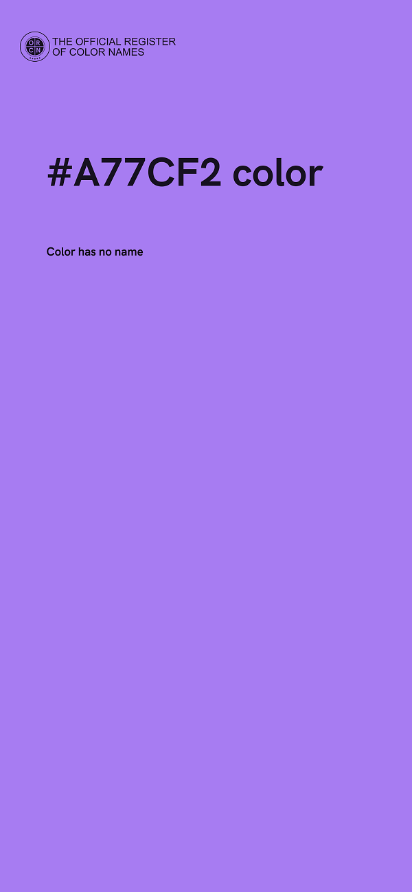 #A77CF2 color image