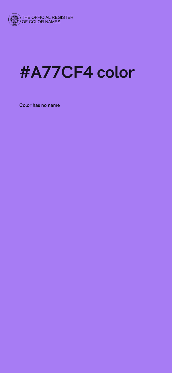 #A77CF4 color image