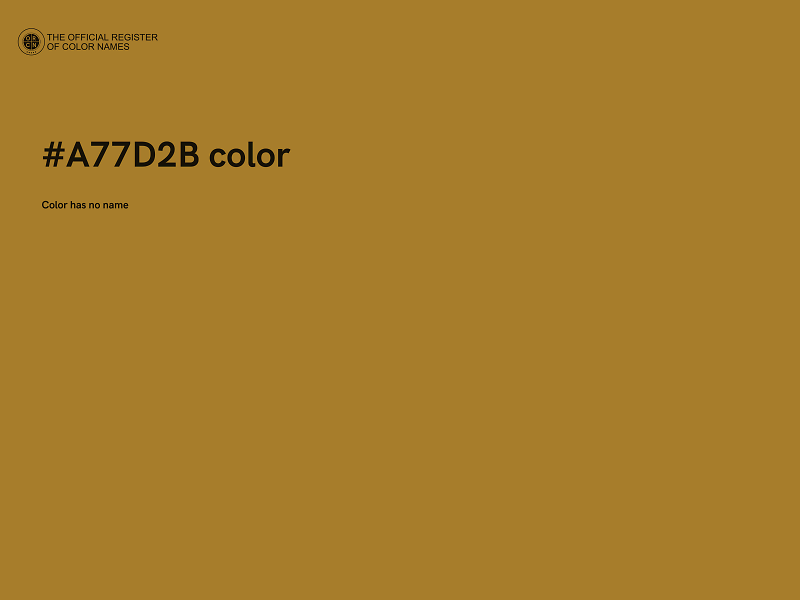 #A77D2B color image