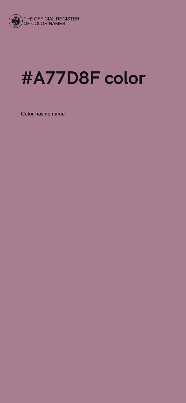 #A77D8F color image